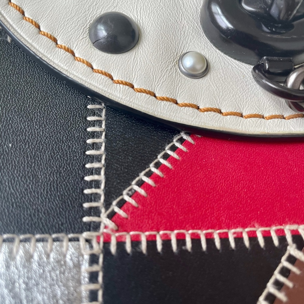 Coach Turnlock Saddle 17 Prairie Patchwork Leather - image 6